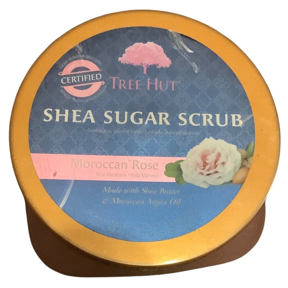 Tree Hut Moroccan Rose Shea Sugar Scrub 18 Oz Shea Butter Moroccan Argan Oil NEW